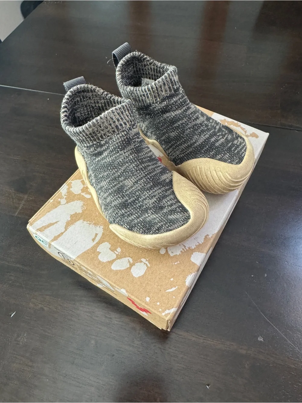 Vivobarefoot Pluma Knit Toddlers Slip On Sock Shoe 19